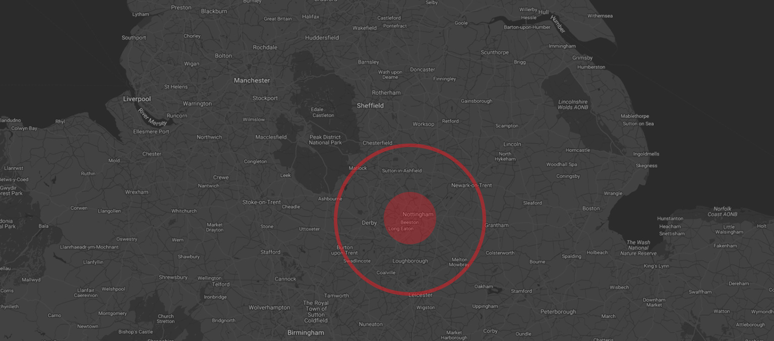 Areas Covered By The Wheel Repair Man Ltd